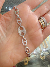 Load image into Gallery viewer, Moisannite Mariner Link Bracelets
