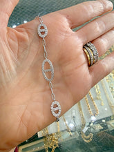 Load image into Gallery viewer, Moisannite Mariner Link Bracelets
