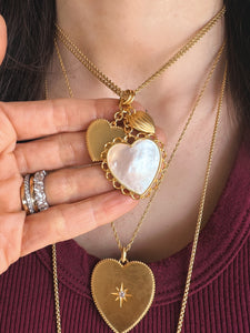 Heart Trio Charm Necklace