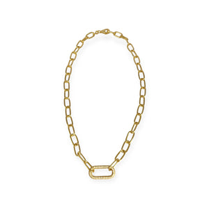 Paige Pave Link Necklace