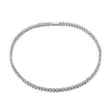 Load image into Gallery viewer, Bezel Set No Flip Tennis Necklace
