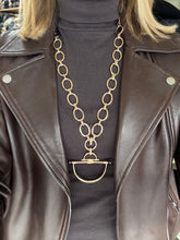 Load image into Gallery viewer, Cheval Chain Necklace with Bit Charm
