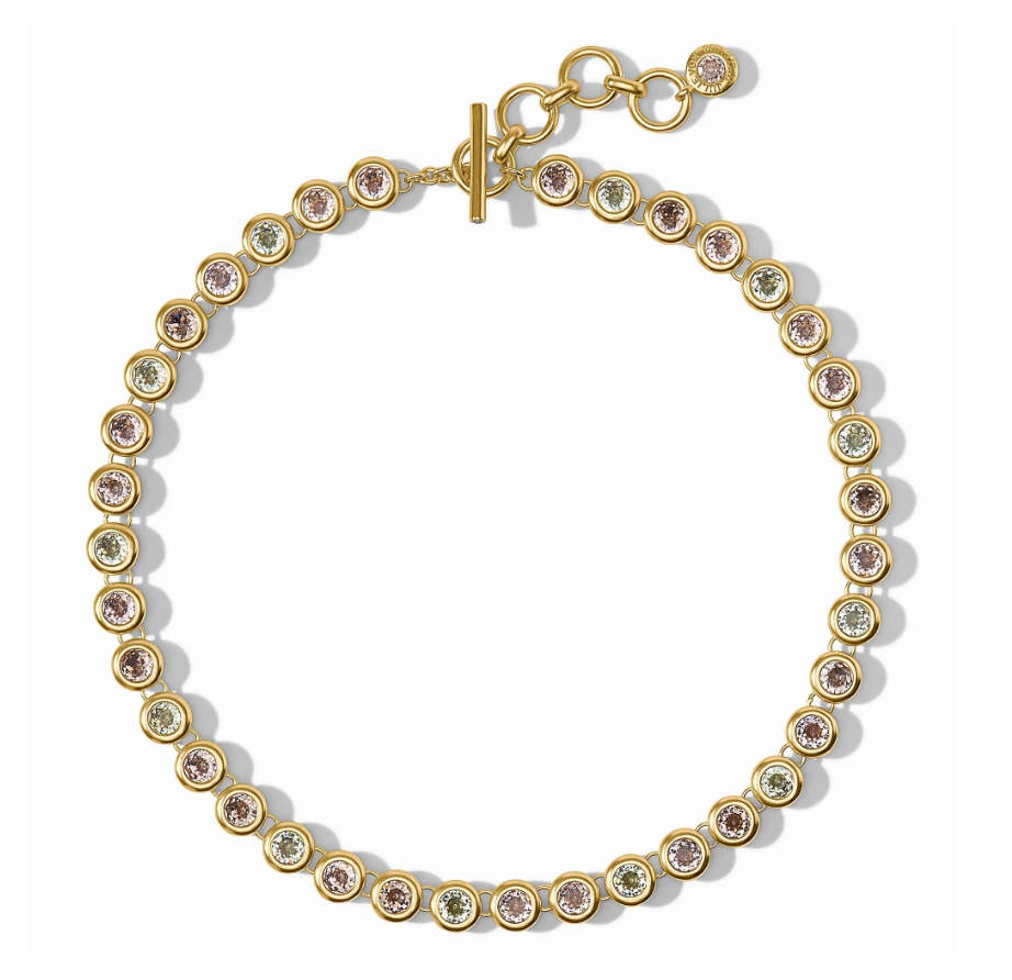 Multicolor Bezel Necklace