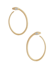 Load image into Gallery viewer, Serpent Hoops
