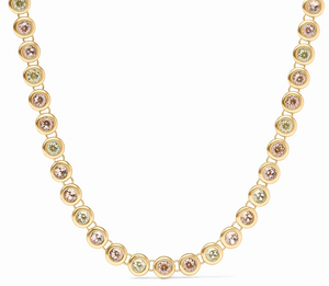 Multicolor Bezel Necklace