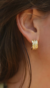 Small Feather Hoops
