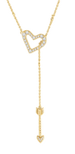 Load image into Gallery viewer, Heart Lariat Necklace
