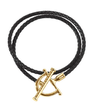 Load image into Gallery viewer, Cheval Leather Wrap Bracelet
