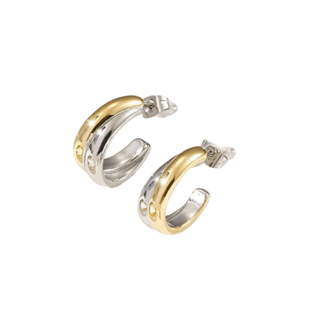 Charlie Two Tone Hoops