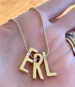 The Slide Initial Necklace