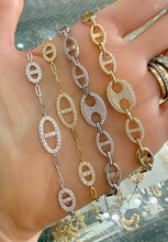 Load image into Gallery viewer, Moisannite Mariner Link Bracelets
