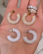 Load image into Gallery viewer, Pave Dolly Hoops
