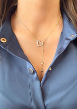 Load image into Gallery viewer, Heart Lariat Necklace
